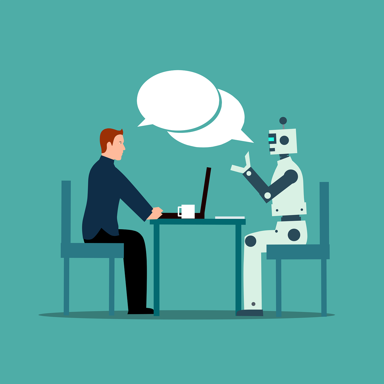 interview, robot, discussion